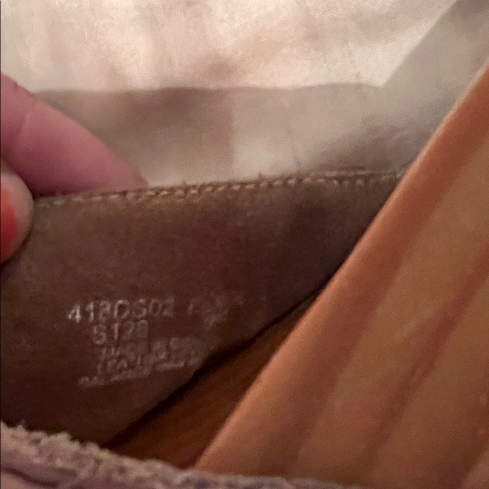 Dr. Scholl's Original Sandal with a wooden sole and a beige tan leather strap 9 - Picture 6 of 6